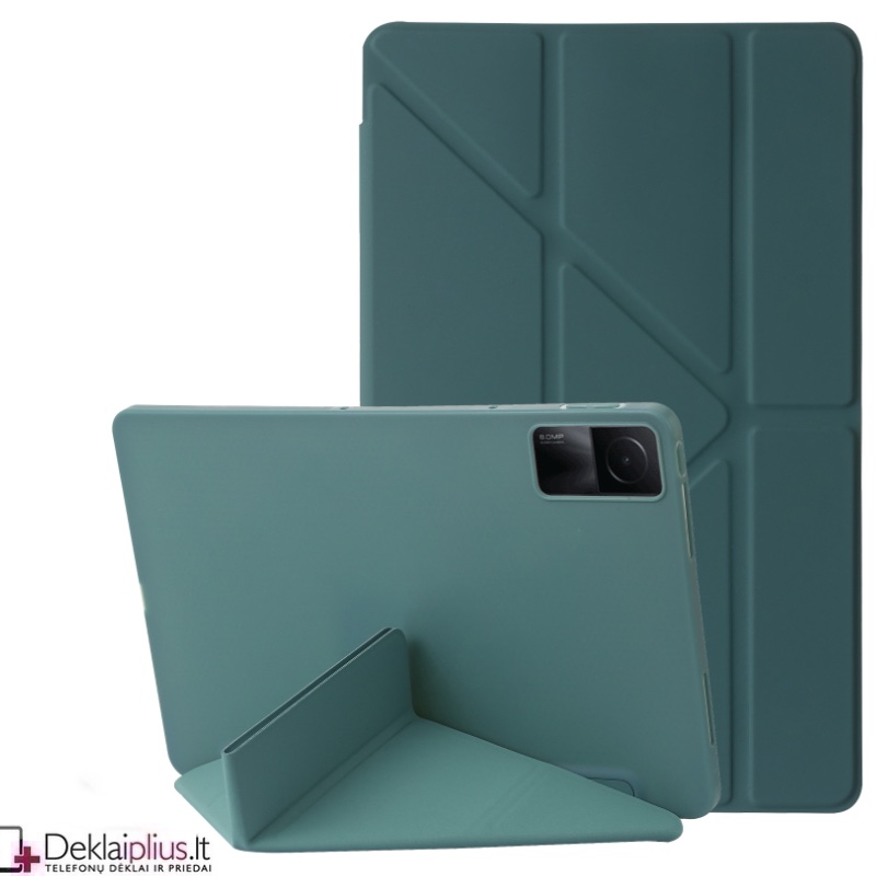Smart soft dirbtinės odos dėklas - žalias (Xiaomi Redmi Pad Se 11) Smart soft dirbtinės odos dėklas - žalias (Xiaomi Redmi Pad Se 11)
